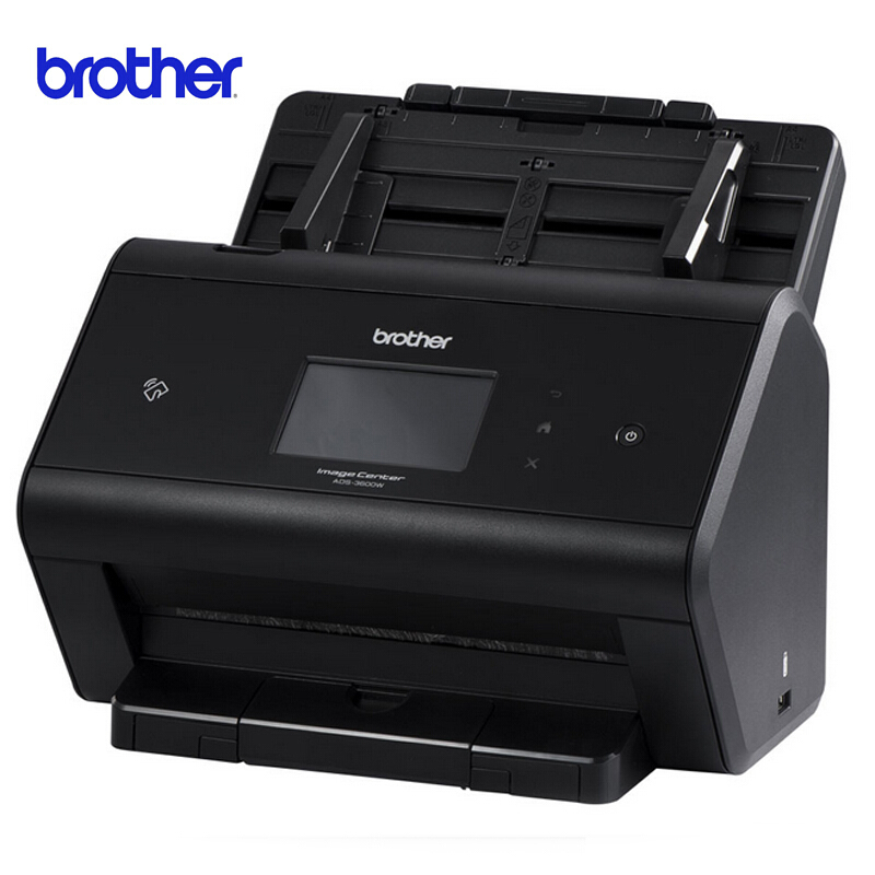 兄弟(brother)ADS-3600W扫描仪 有线/无线网络 3.7英寸彩色中文触摸屏 NFC刷卡扫描 安全级扫描