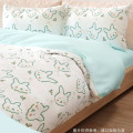 四万公里SW8631AB面 小兔印花一次性床品四件套
