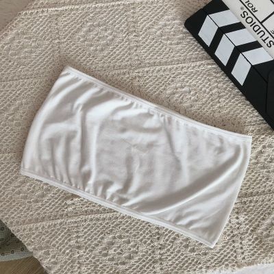 2021夏季新款吊带背心女扎染短款辣妹上衣个性百搭BF抹胸裹胸打底 白色 S 建议70-85斤
