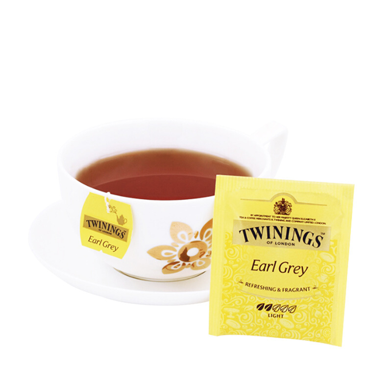 英国川宁(TWININGS) 豪门伯爵经典红茶50包*2g 波兰进口茶叶袋泡茶包