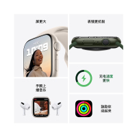 Apple Watch Series 7 GPS版 45mm 星光色铝金属表壳 星光色运动型表带