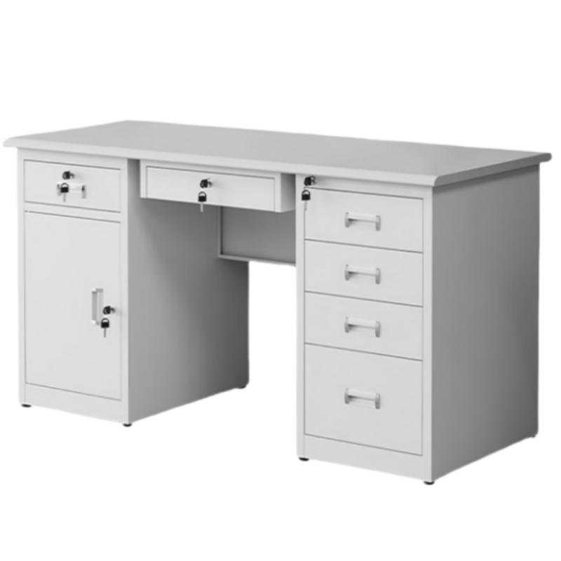 攸形钢制学习桌160*70*75cm张高清大图