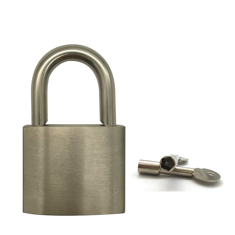 兴酉 不锈钢挂锁 40短梁内五角通开 个高清大图