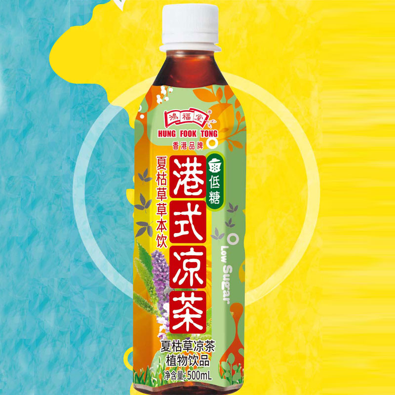 鸿福堂 港式凉茶夏枯草 500ml*15瓶 箱高清大图