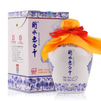 衡水老白干 白酒 青花小瓷坛 42度500ml单瓶国产白酒