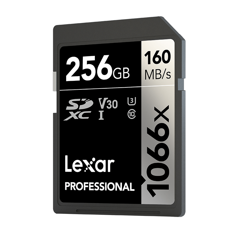 【免邮】雷克沙（Lexar）256GB SD卡1066X高速U3 V30读160MB/s写120MB/s单反微单相机内存