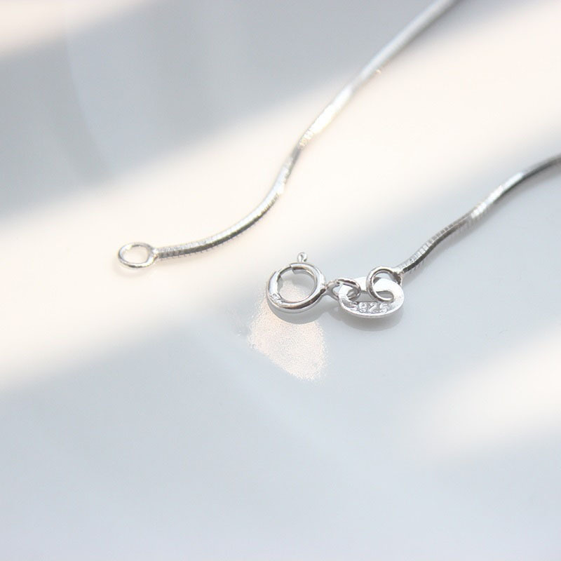 韩版项链女极简风格简约时尚个性百搭八角蛇骨链短款锁骨链单链女40cm