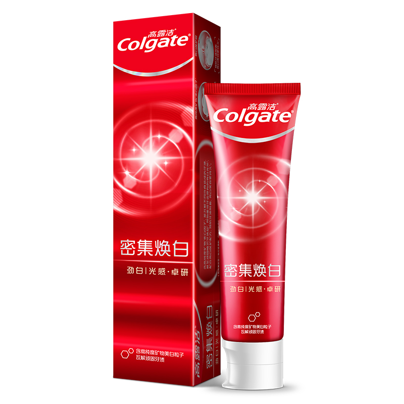 高露洁(Colgate) 高露洁劲白光感卓研密集焕白牙膏120g/3176 120g高清大图