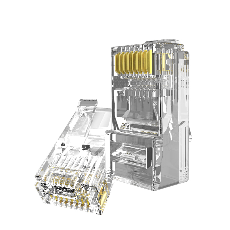 维斯科 Vas-C5-SJT 超五类非屏蔽水晶头 100个/包(计价单位:包)透明高清大图