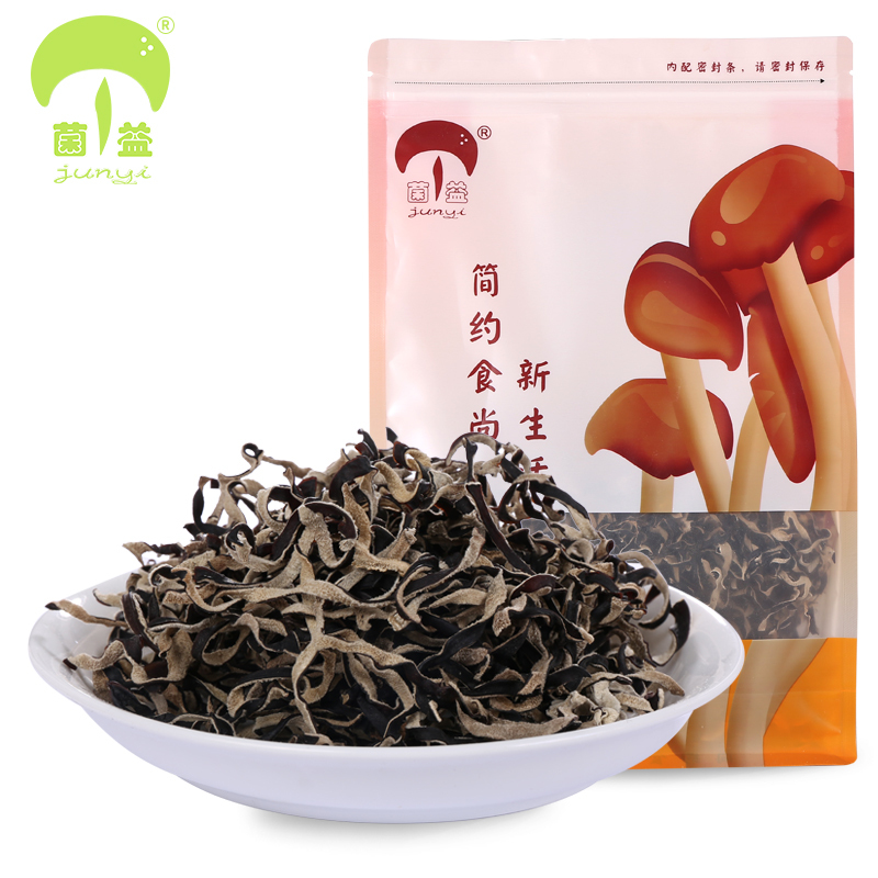 菌益 木耳丝干货500g 白背黑木耳毛木耳小脆木耳丝肉厚 凉拌菜