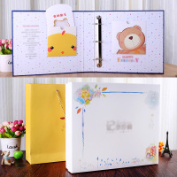 相册宝宝成长记录diy纪念册粘贴式影集儿童创意日记本相簿-小鸡宝贝