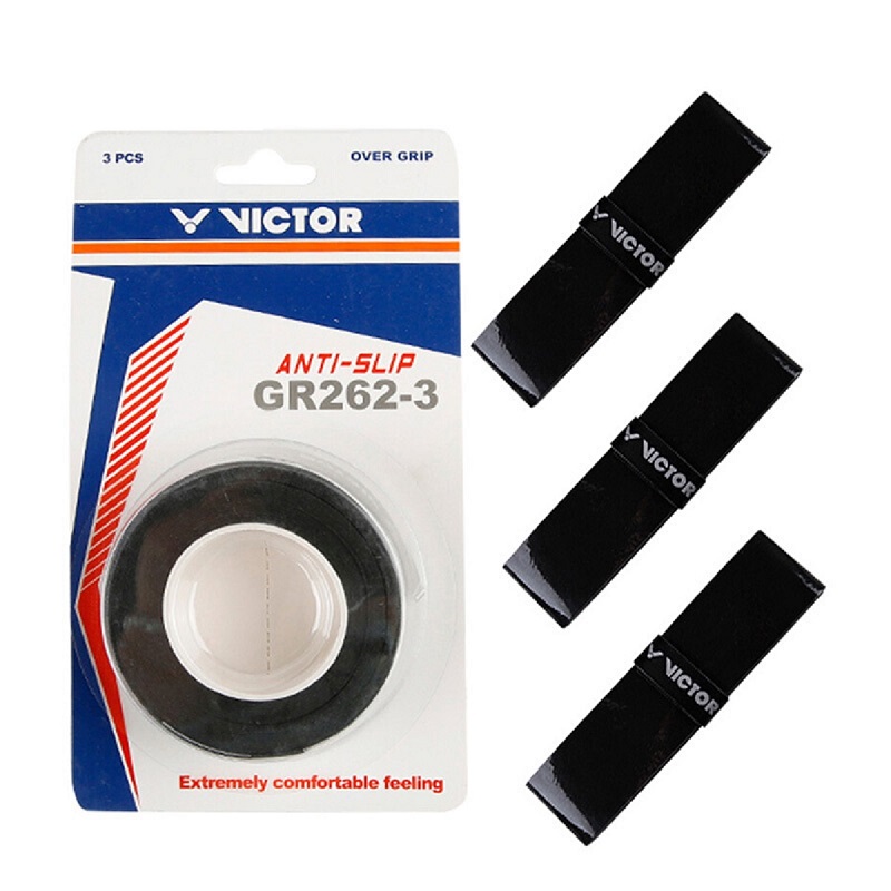 威克多Victor 羽毛球拍手胶 羽毛球手胶 吸汗带 GR262-3 黑/黄
