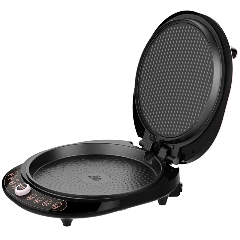 利仁(Liven)电饼铛LR-X3008 上下盘单独加热不粘涂层双面悬浮加热新款加深家用自动断电煎烙饼锅正品烤盘烤肉