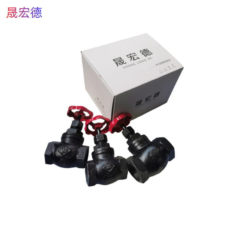 晟宏德 铸铁截止阀 丝扣 DN32 个高清大图