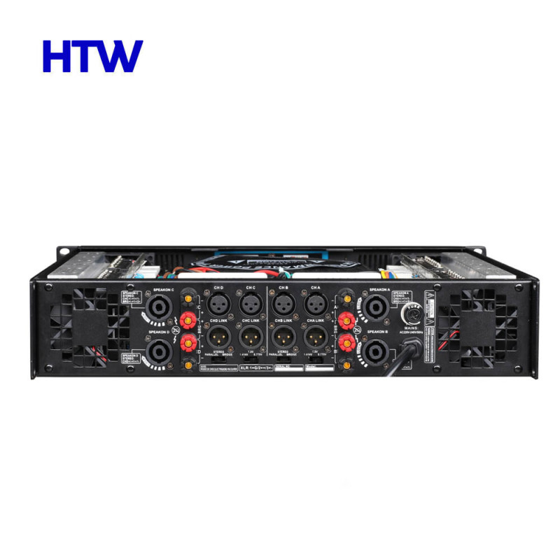 HTW-MK-4008 中会议室彩屏系列四通道纯后级功率放大器