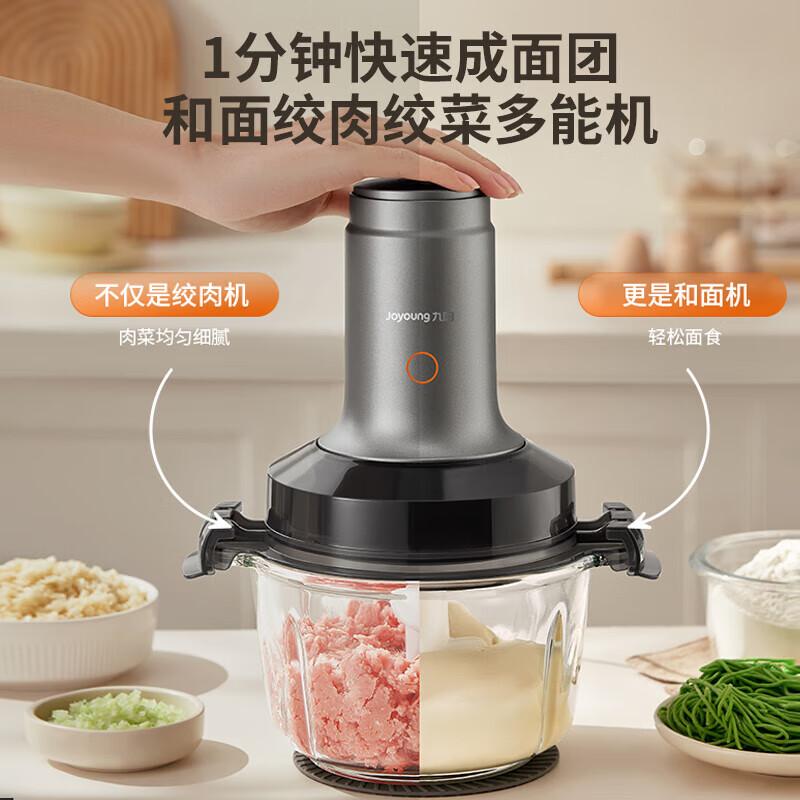 九阳(Joyoung)绞肉机家用和面机 多功能辅食机 料理机 搅拌机 绞馅机LA906