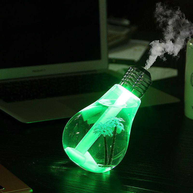 加湿器家用卧室静音大雾量迷你学生办公室大容量空气净化器香薰|银色(400ML大容量) 替换棉棒(5根)+香薰精油(1瓶)