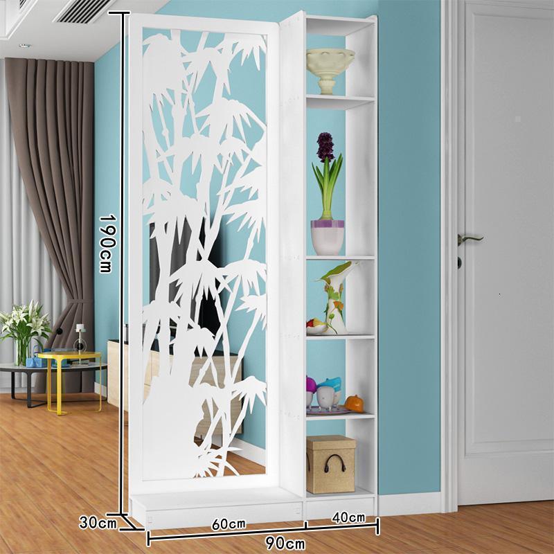 屏风隔断客厅厅置物架现代简约装饰柜镂空花口隔断玄关柜_360 竹报平安高度190宽60+柜4012mm板厚