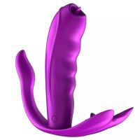 FOX震动棒女用自慰器具隐形穿戴式夫妻性玩具AV震动棒女性按摩棒充电防水静yin成人情趣性用品无线遥控舌恬加温款