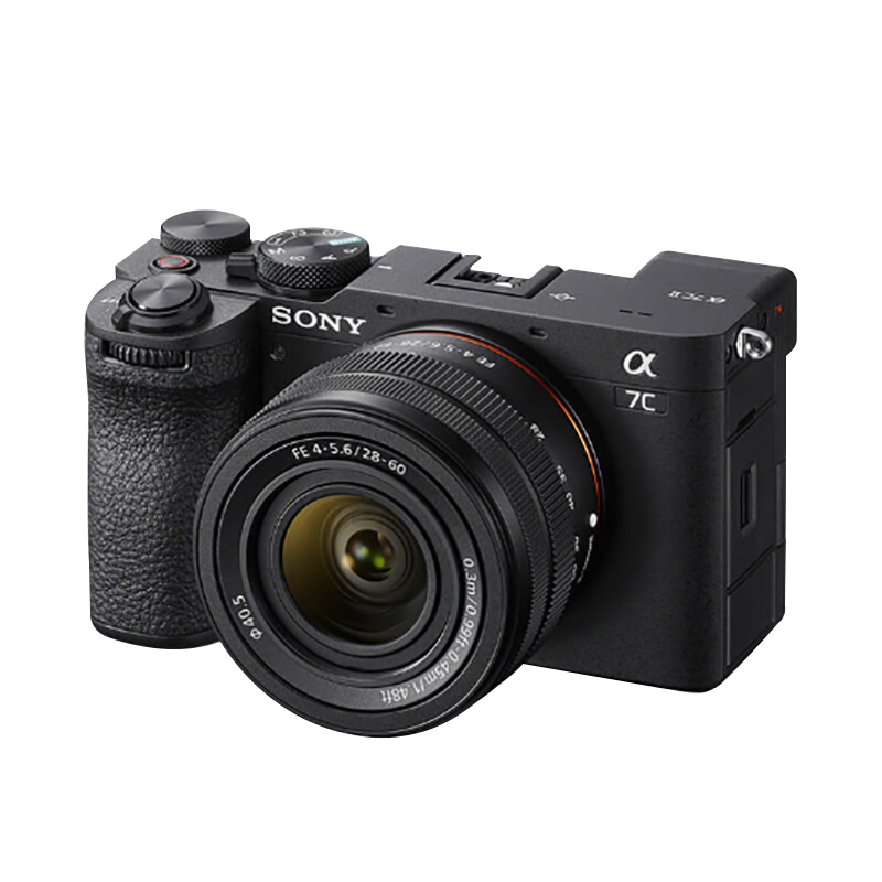 索尼(SONY)Alpha 7C II 新一代全画幅双影像小“7 标准镜头套装(SEL2860镜头)黑色 7CM2L