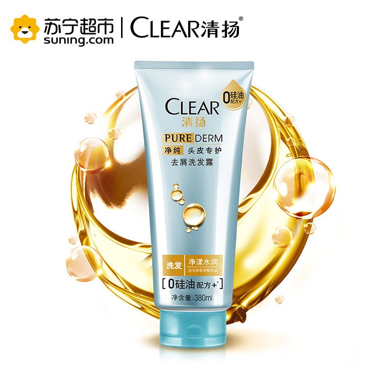 清扬(CLEAR)去屑洗发露 净漾水润380ml[联合利华]高清大图
