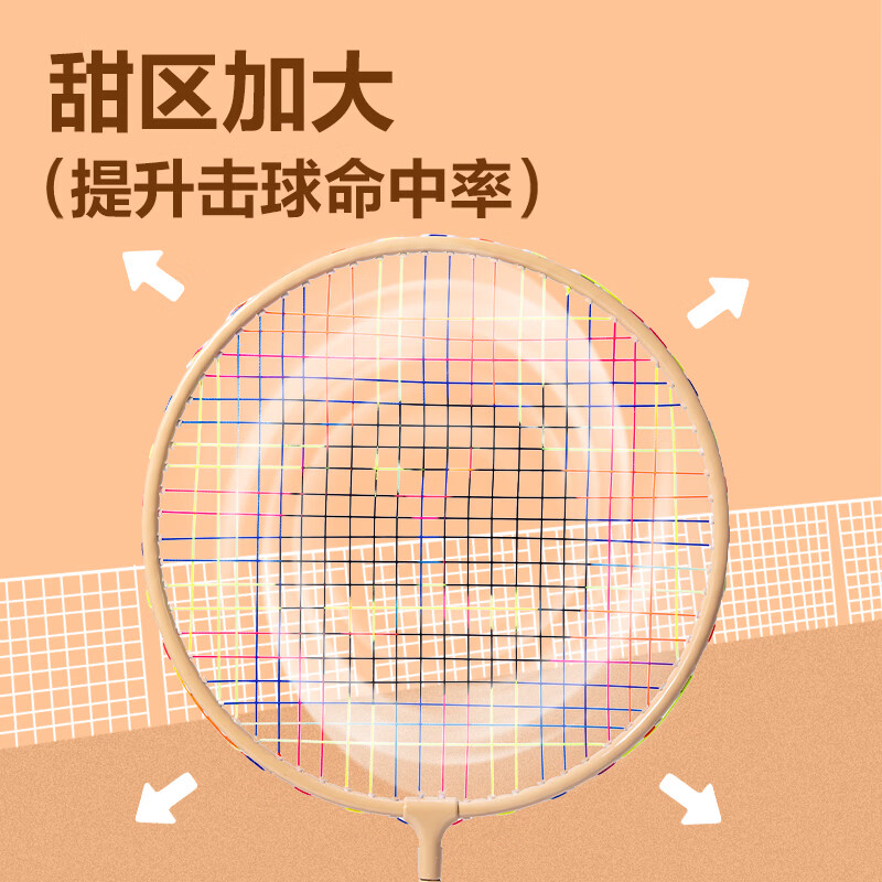 得力deli儿童小学生羽毛球拍 日常活动羽毛球拍家庭亲子球拍 [2支拍+2球]FH153碳钢合金羽毛球拍-轻松捡球款高清大图