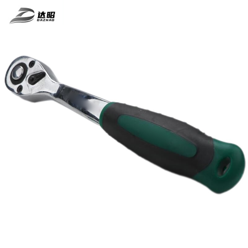 达昭 10mm系列镜面快速脱落棘轮扳手Cr-V 双色柄/302702高清大图