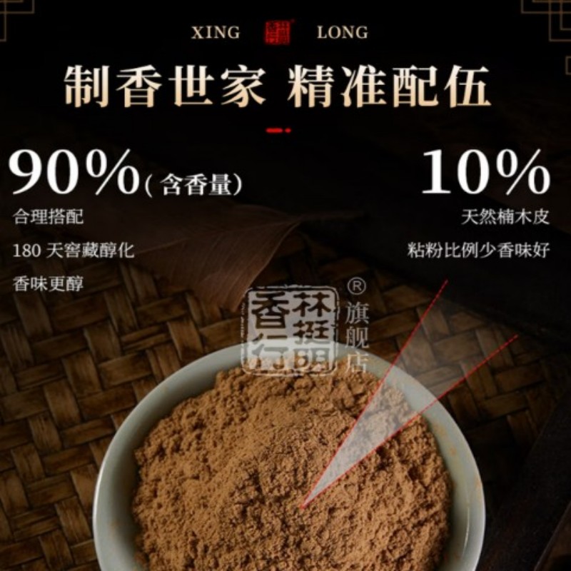 林挺明沉香线香不规则形21-49㎡国货香薰家用室内持久留香净化空气高清大图