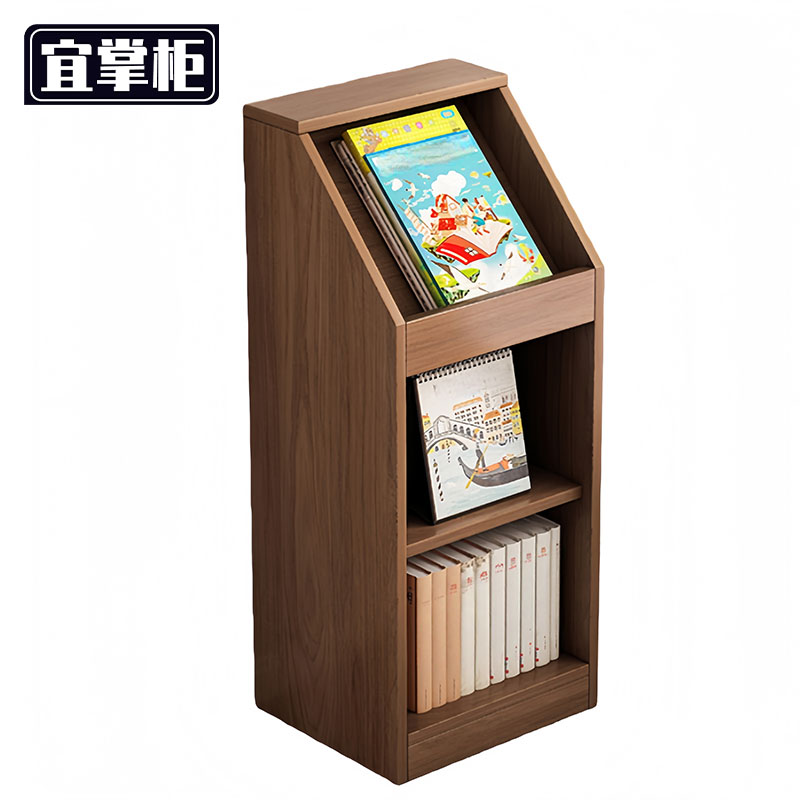宜掌柜木质 书架高清大图