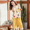 波迷娜(BOMINA)睡衣女夏纯棉短袖薄款韩版学生短裤夏季全棉服两件套装夏天