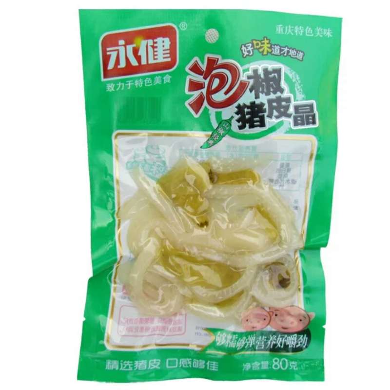 永健泡椒猪皮晶80g-G