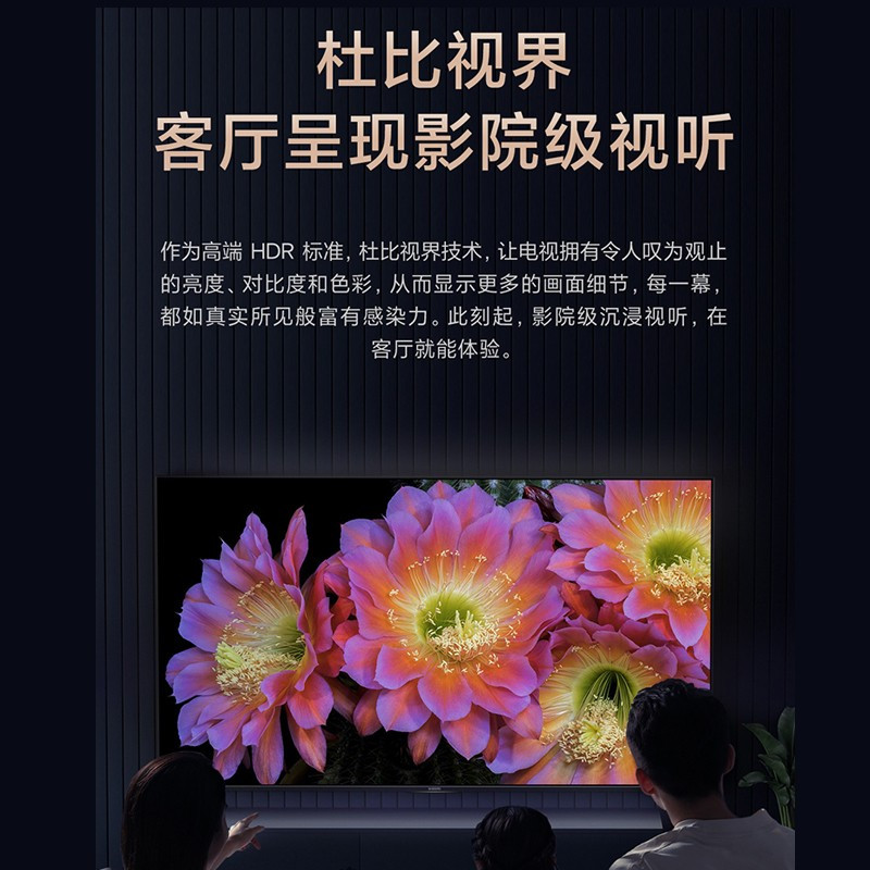 小米电视ES55 2022款 55英寸金属全面屏4K高清智能平板电视机/台(BY)