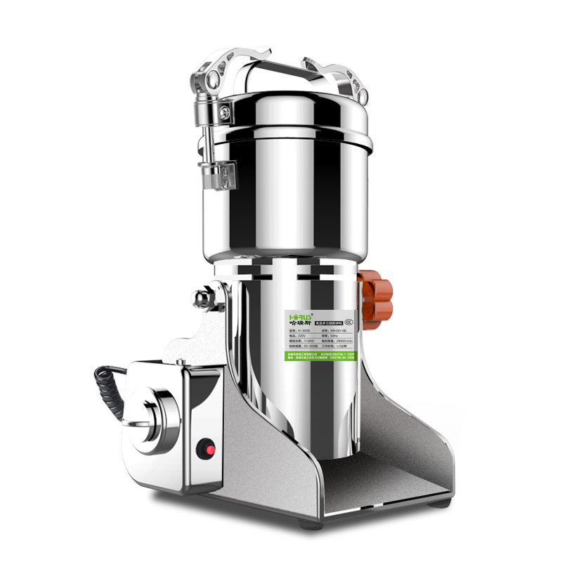 哈瑞斯haruisi10b500克摇摆磨粉机不锈钢家用商用粉碎机打粉机