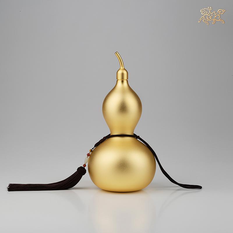 美帮汇全铜摆件《28厘米真金鎏镀铜葫芦》 铜工艺品 家居饰品高清大图