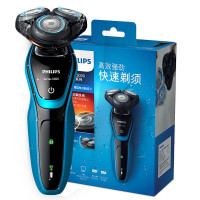 飞利浦(Philips)电动剃须刀S5077/03 男士充电式旋转式刮胡刀三刀头胡须刀 全身水洗，5向贴面剃须，干湿两用