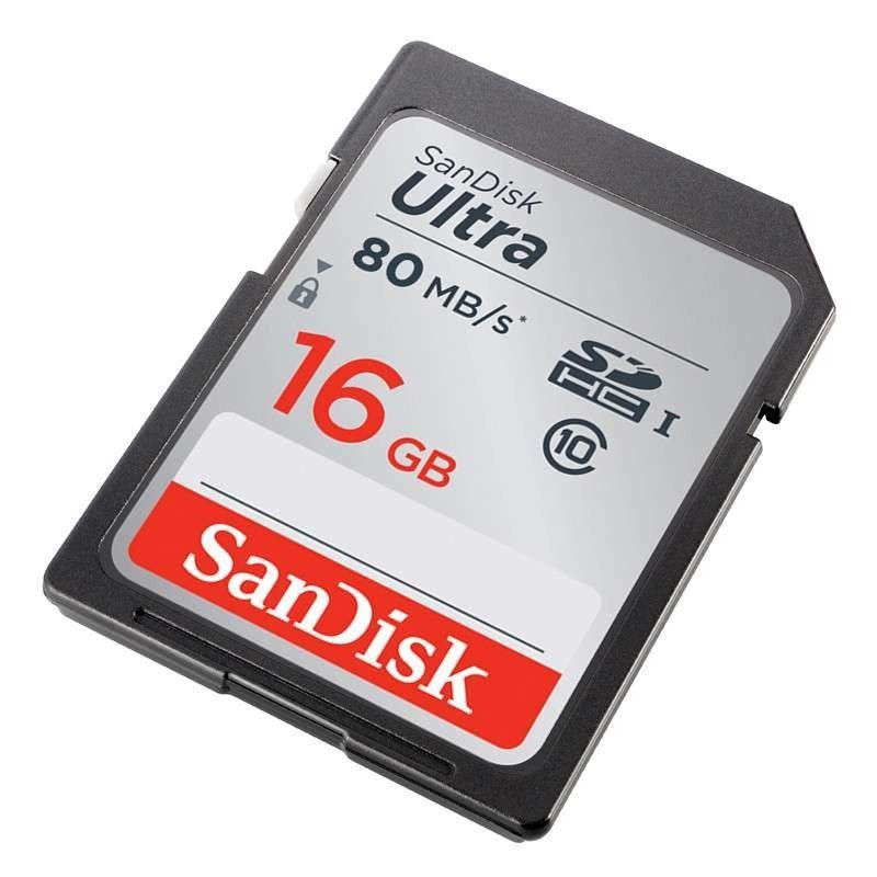 [免邮]闪迪(SANDISK)SD卡 16G 读80MB/s高速存储卡单反微单相机内存卡