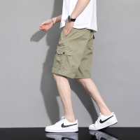 渔人船长夏季男士工装裤五分裤休闲运动短裤中裤轻薄透气多口袋大裤头
