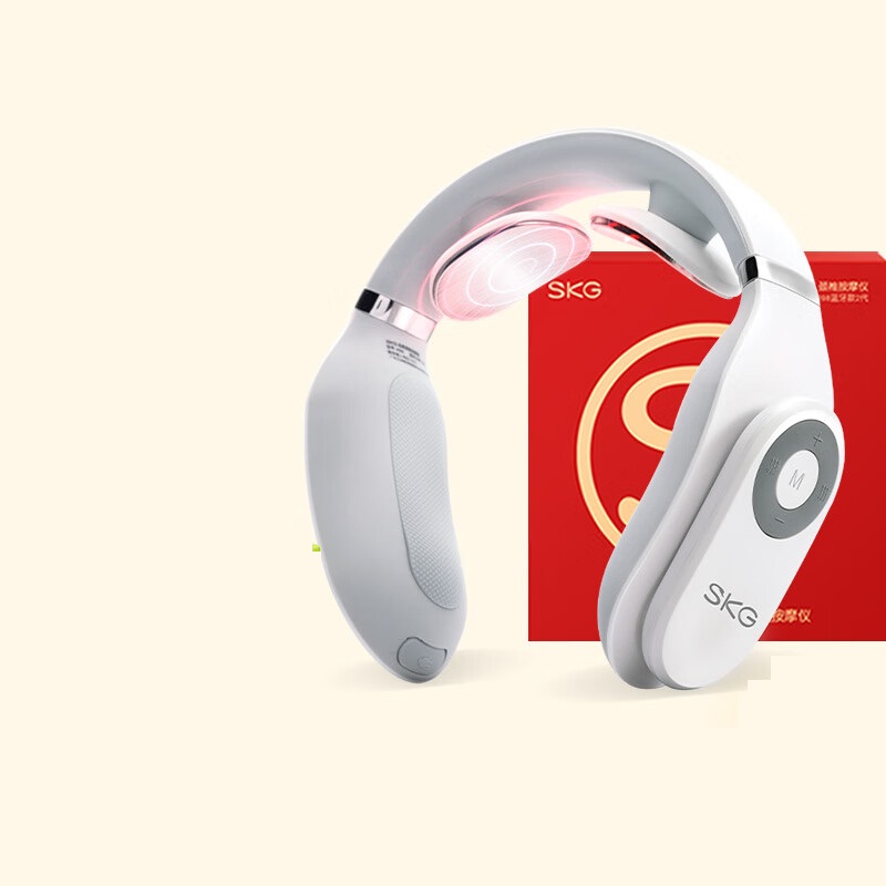 艾诗凯奇(SKG) 颈椎按摩器 4098蓝牙款 智能颈椎按摩仪双头电极片热敷颈部按摩器护颈仪
