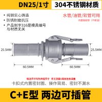 GLLO不锈钢快卡活接头SUS304.DN20 mm（套）