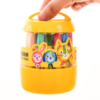 得力画笔小学生美术绘画涂色油画棒24色幼儿园安全水溶性可洗画画蜡笔72092油画笔彩绘棒无毒可水洗