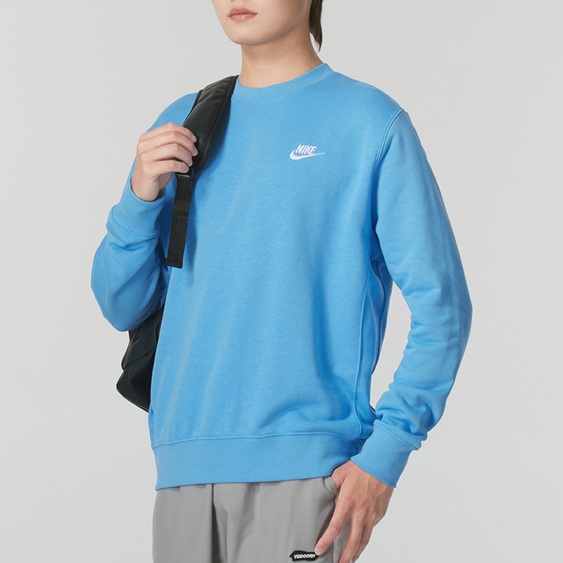 耐克（NIKE）卫衣男士 新款运动服跑步健身衣圆领外套休闲舒适套头衫BV2667-412 ZP高清大图