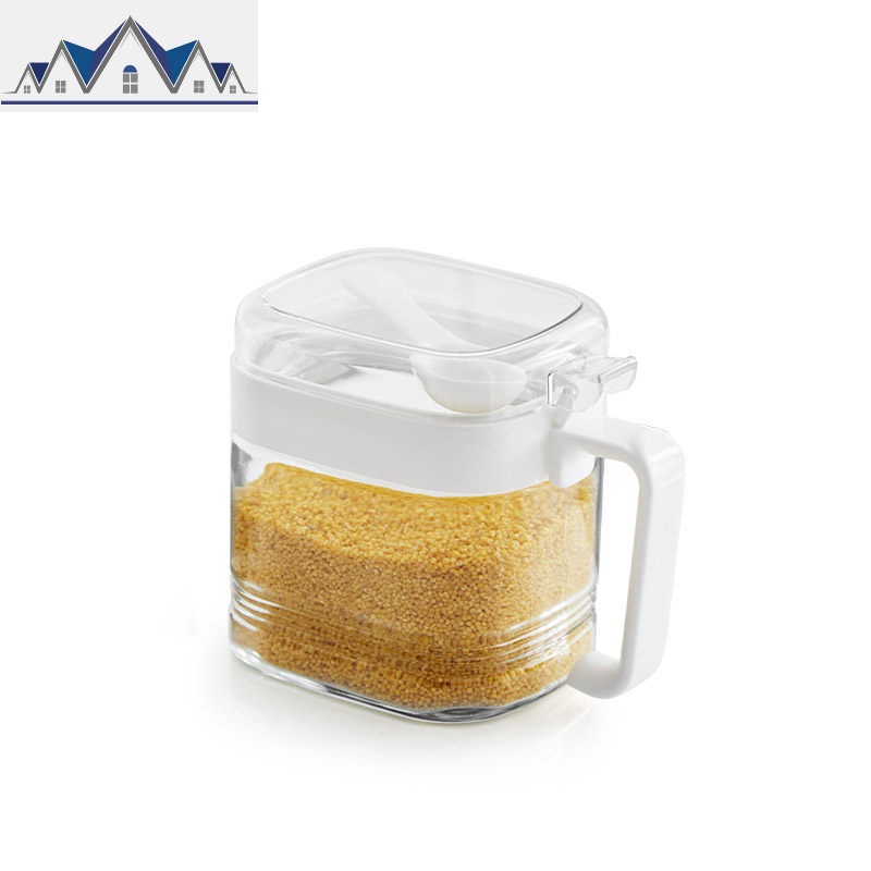 调料盒盐罐厨房组合调味料罐玻璃收纳罐子调味瓶套装放盐味精家用_1_610 单个装