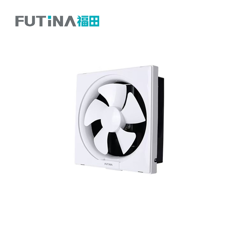 福田 百叶窗换气扇 窗墙通用排气扇厨房油烟排风扇卫生间抽风机 6寸200*200mm 单位:个高清大图