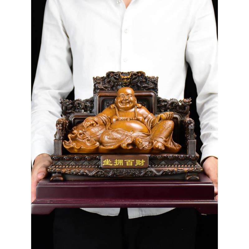 美帮汇弥勒佛摆件大肚笑佛客厅办公室吧台玄关装饰乔迁新居开业礼品高清大图
