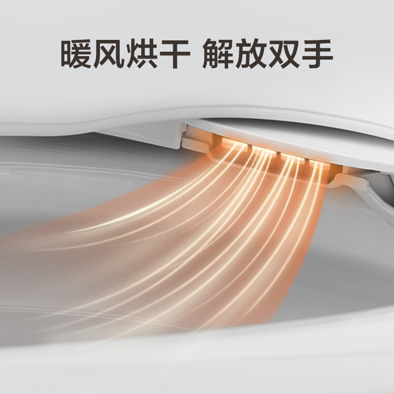 海尔(Haier)全自动即热式女性清洗座圈抗菌漏电保护暖风烘干智能马桶盖坐便器洁身器 X1-168Ppro
