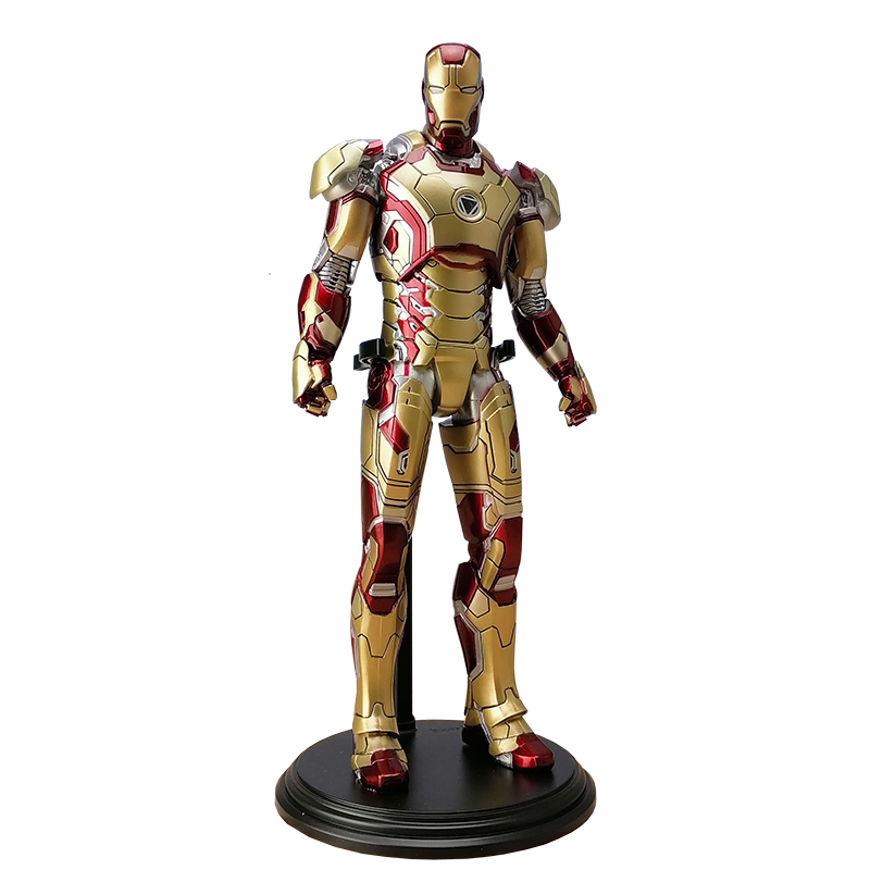 漫威真人版复仇者联盟1/6钢铁侠MK42静态手办模型机箱摆件 1/6钢铁侠MK42 整体高32厘米高清大图