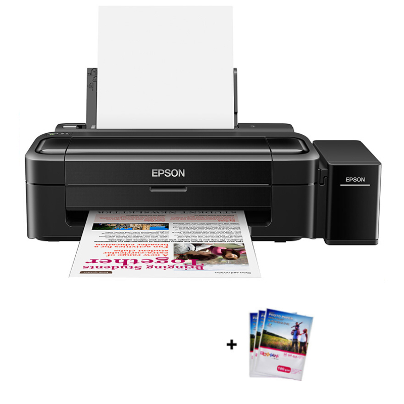 爱普生(EPSON) L130原装连供墨仓式家用学习办公照片打印机替代L310 360 套餐三