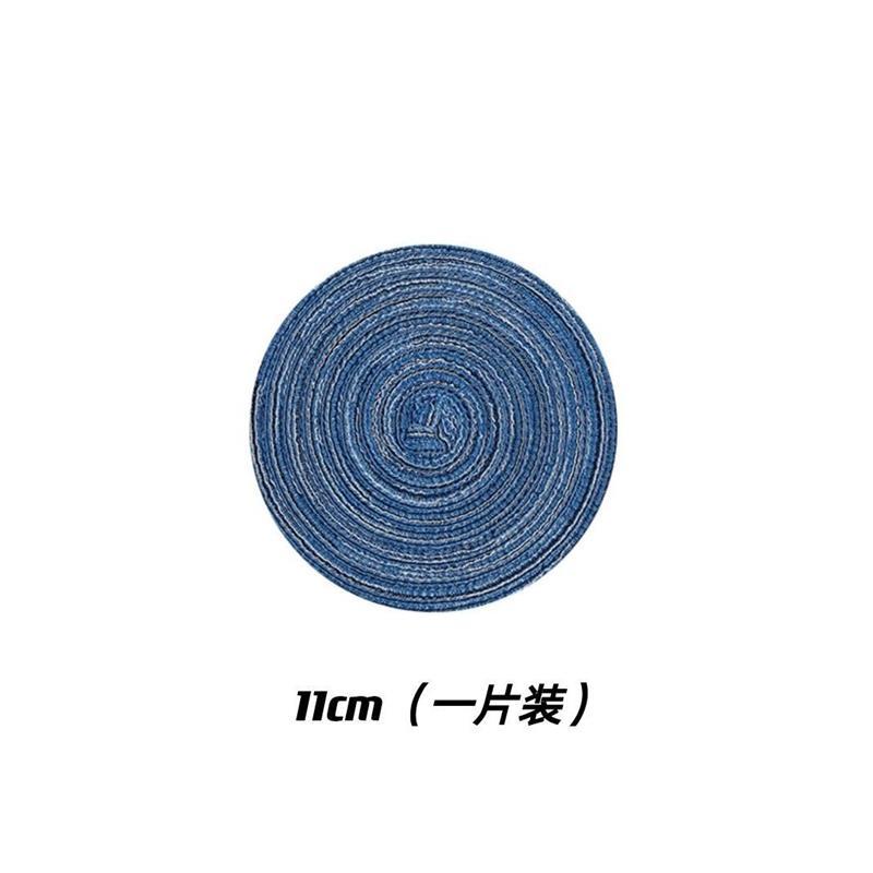 北欧ins餐桌隔热垫子防烫垫家用菜盘子餐垫锅垫碗垫子防热餐布垫|蓝色 36cm