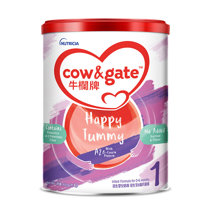 牛栏(Cow&Gate)港版婴儿配方奶粉 A2 β-酪蛋白 1段(0-6个月) 900g【27年3月】