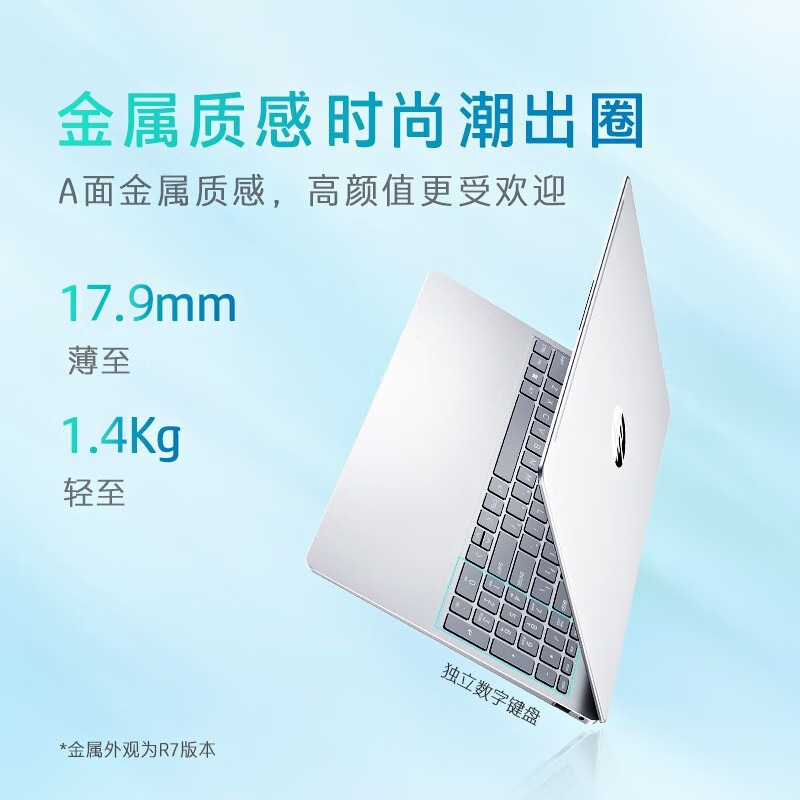 惠普(HP)星Book14-em0152AU 14.0英寸商务办公家用网课高颜值窄边框轻薄本笔记本电脑(锐龙R5-7520U四核/16G内存/512G固态 A面金属 )银